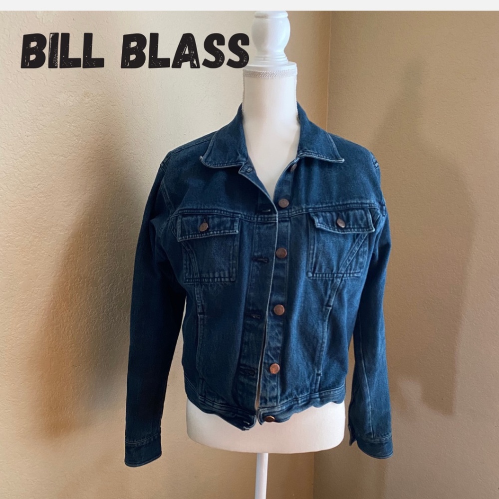 90's Vintage Bill Blass Jean Jacket